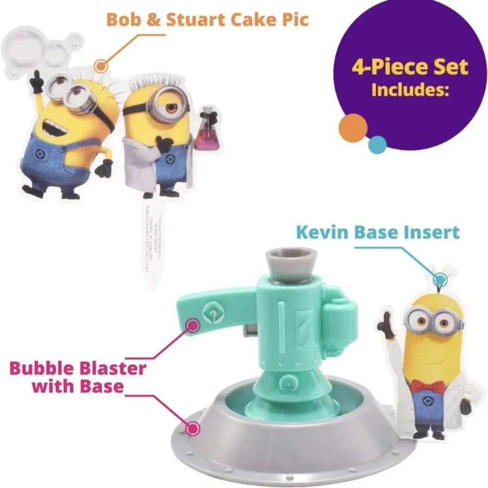 Minions Bubble Toy And Cake Topper